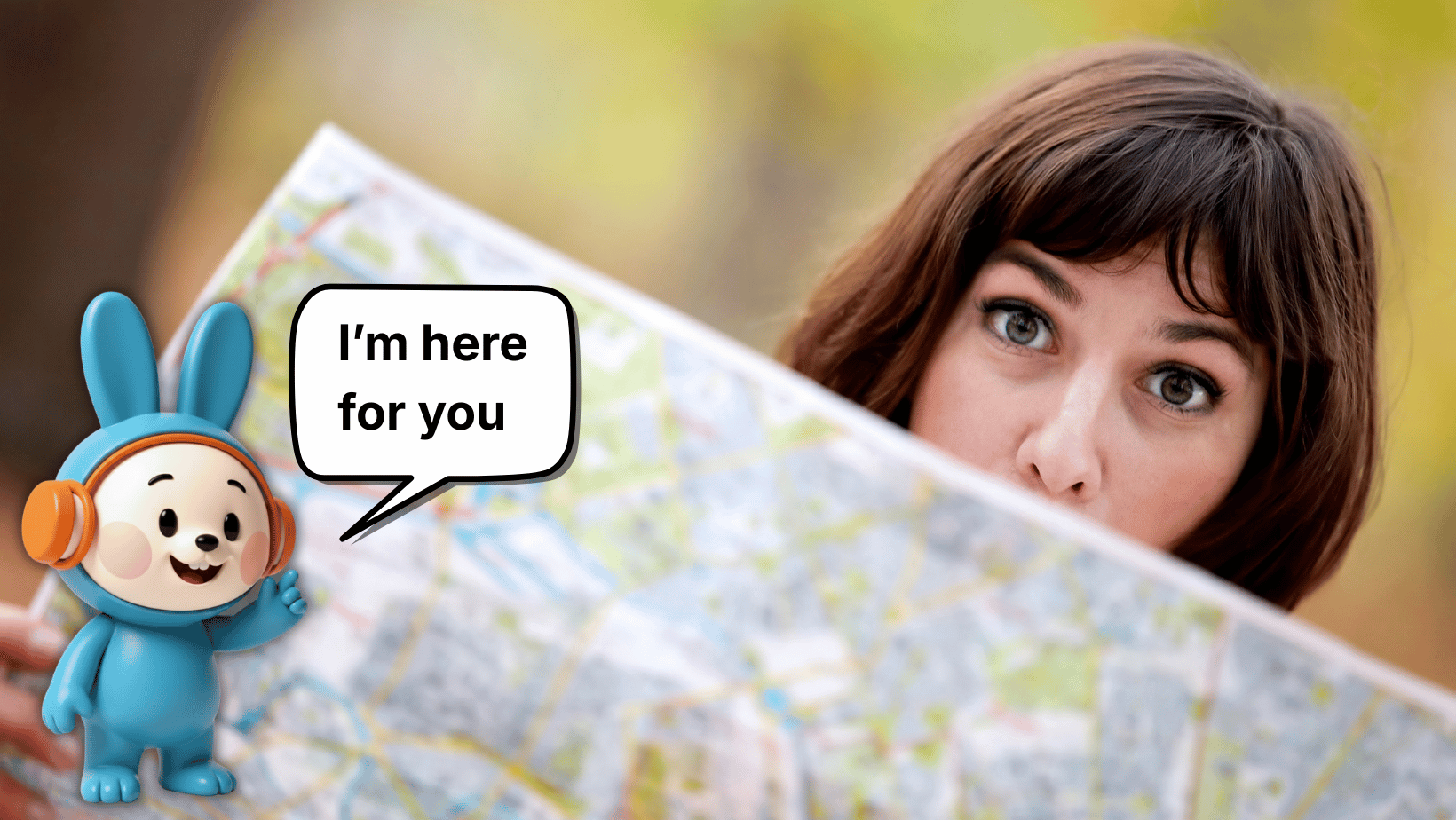 girl lost with a map