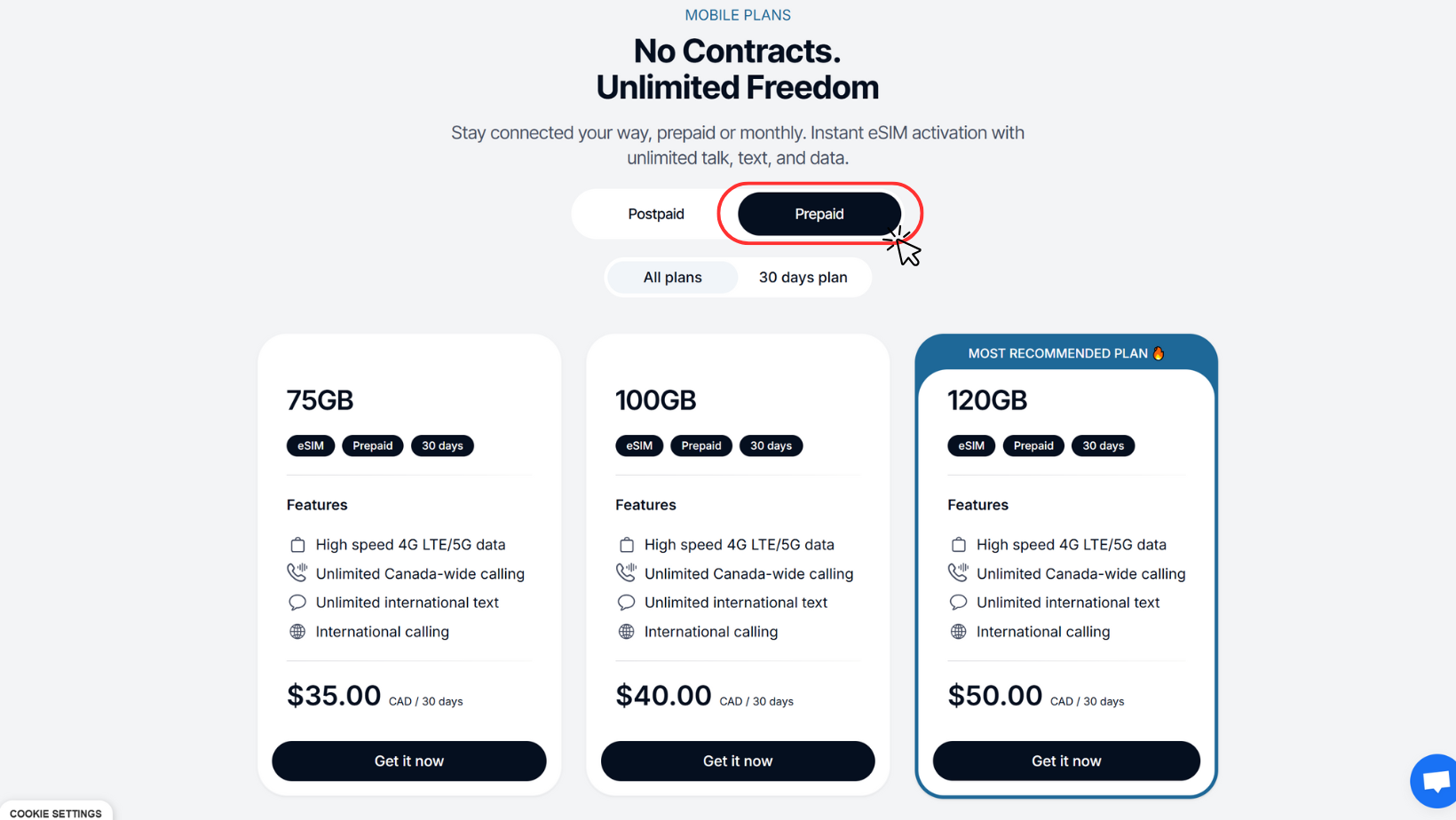 Phonebox plan prepaid plans