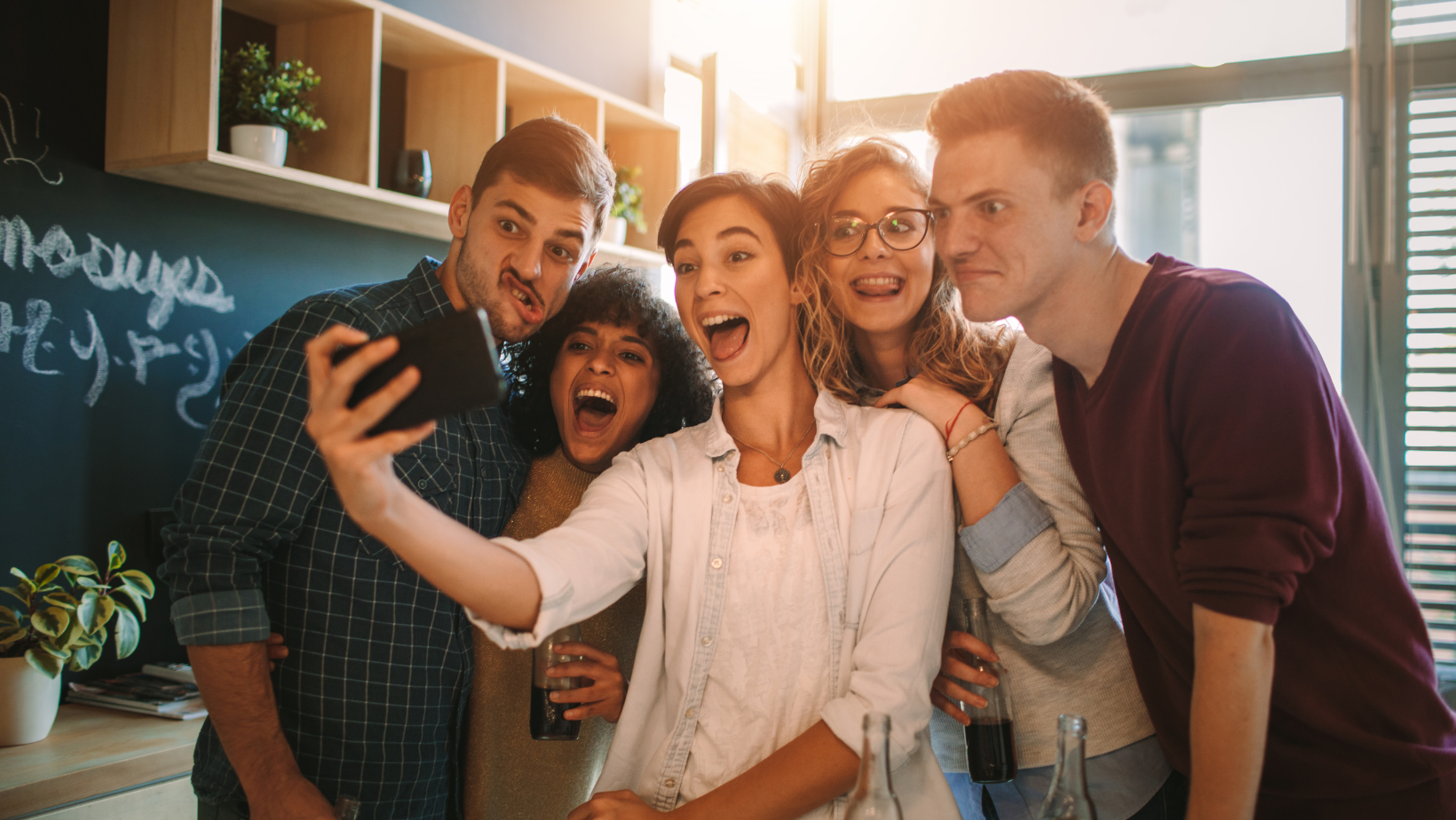 Friends taking a selfie