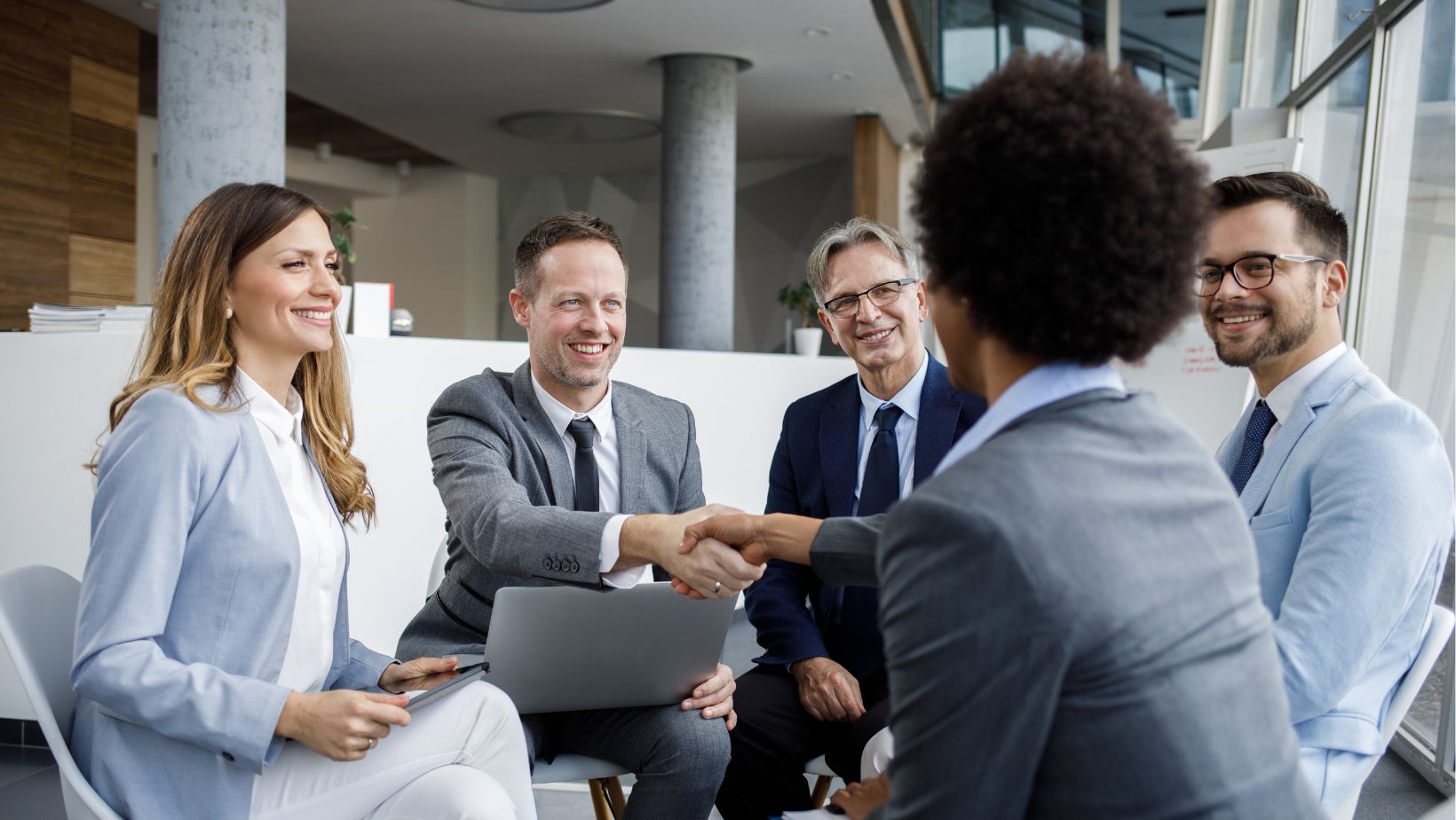 workers closing a partnership